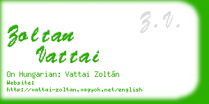zoltan vattai business card