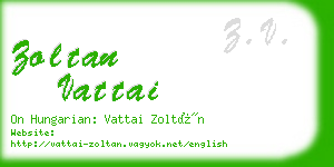 zoltan vattai business card